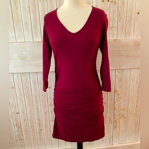 Michael Stars ruched body con dress size M